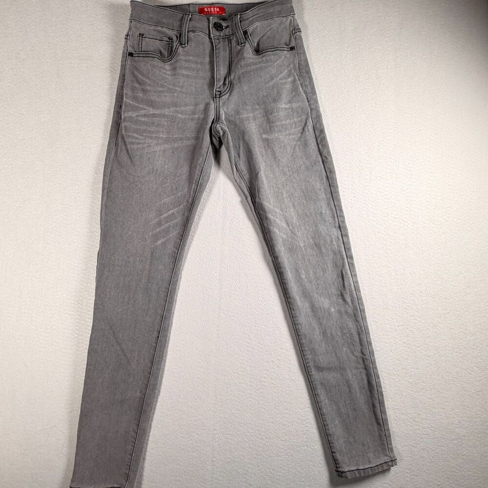 GUESS Women's Gray Wash Skinny Jeans Faded Stretch Denim Y2K Casual Size 29
